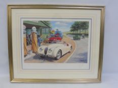 A framed and glazed limited edition Tony Smith print titled 'Those Were The Days' 371/375 signed