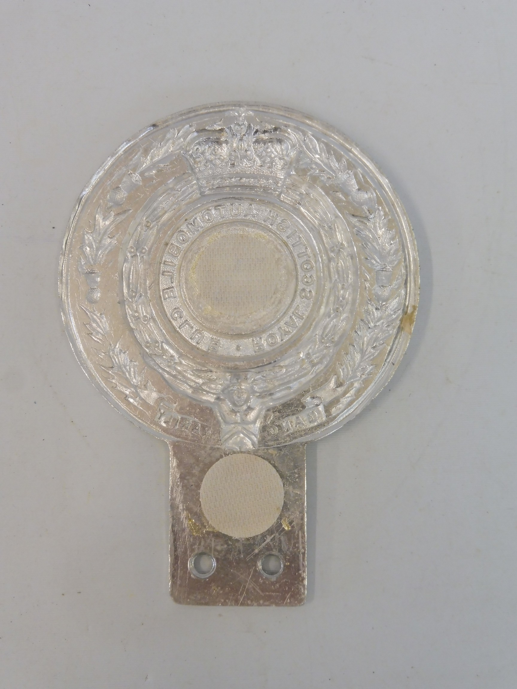 A Royal Scottish Automobile Club badge radiator mounted, pressed alloy and enamel centre. - Image 2 of 2