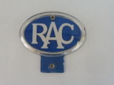 An RAC Private Goods Vehicle Section type 4 badge of plastic construction with aluminium backing,