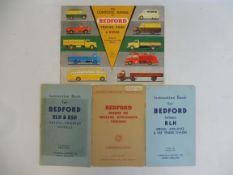 A Bedford brochure featuring the complete range of trucks, vans and buses, with supplementary list
