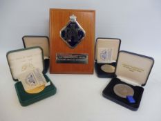 An RAC Commemorative Award for 50 years 'Associate Membership' plus four cased RAC sponsored rally