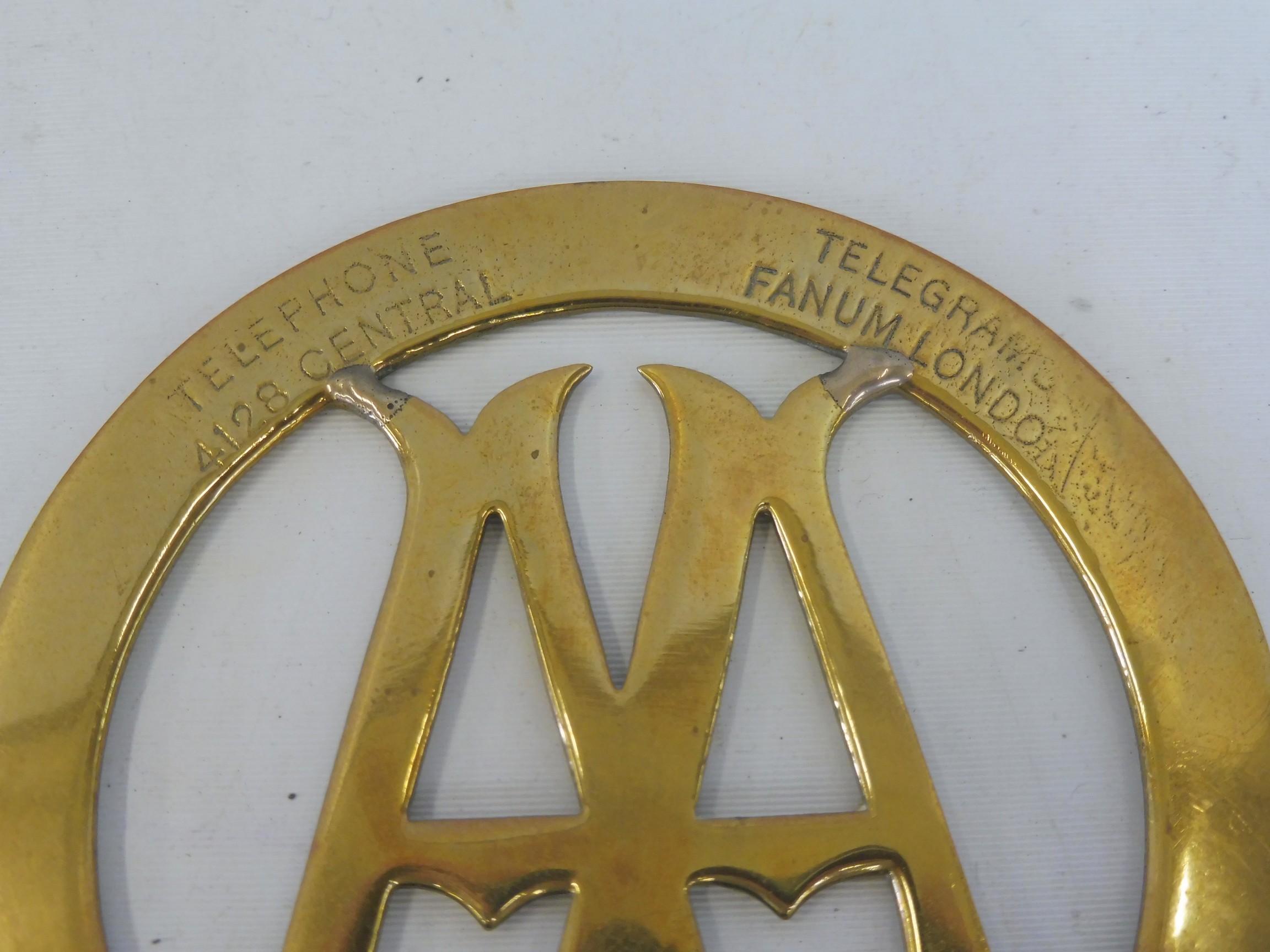 An early AA Stenson Cooke type 2A car badge, circa 1906-1908, stamped 4483. - Image 3 of 3