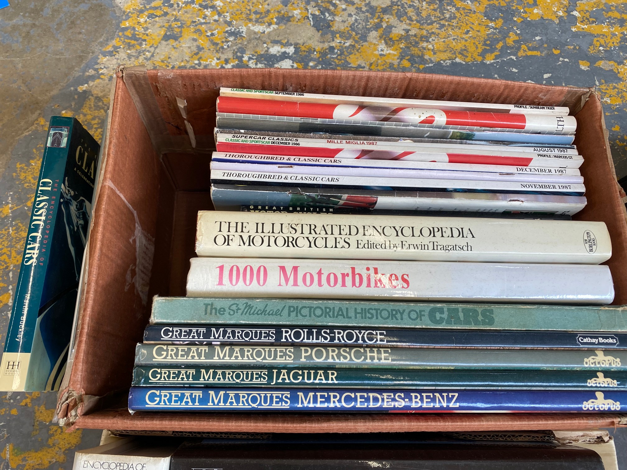 Two boxes of assorted motoring books. - Image 3 of 3