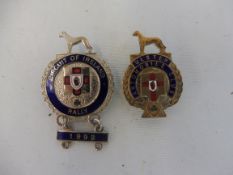 An Ulster Automobile Club brass and enamel lapel badge, stamped to verso 'Neill Belfast' plus a