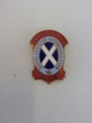 A Royal Scottish Automobile Club 'Scottish Rally 1932 Passenger' enamel lapel badge stamped to verso