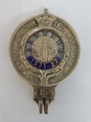 A Royal Automobile Club Associate Auto Cycle Union badge with enamel date of 1921-22, stamped 9794.