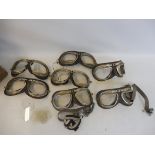 A quantity of goggles plus spare lenses.