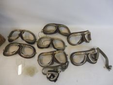 A quantity of goggles plus spare lenses.