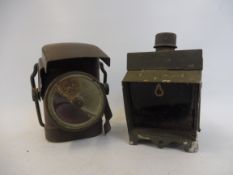 Two war time cycle lamps.