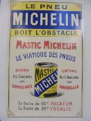 An original Michelin pictorial poster from the Edwardian period, French text, laid on linen, 14 1/