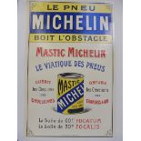 An original Michelin pictorial poster from the Edwardian period, French text, laid on linen, 14 1/