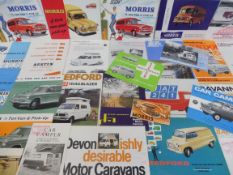 A selection of Ford, Austin, Morris and other campervan brochures.