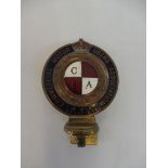 A Commercial Motor Users Association R.A.C. Associate enamelled badge, no 40127, some repair to