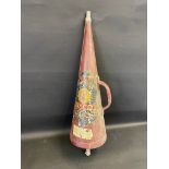 A Minimax conical fire extinguisher - for display purposes only.