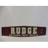 A Rudge 'Britain's Best Bicycle' hardboard garage showroom sign, 60 x 15".