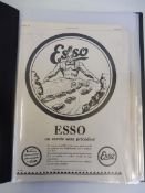 Esso - a folio of original car magazine advertisements, 1920s-1970s, approx. 85.