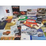 A quantity of Ford car brochures including Prefect, Zephyr etc.