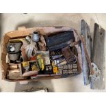 A large tray of mainly Austin 10 parts.