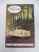 A rarely seen Bond Minicar Mark C sales brochure/booklet.