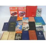 A box of assorted motoring volumes including The Institution of Automobile Engineers, session 1913-