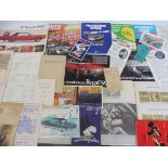 A selection of pre-war car and motorcycle programmes, plus some post-war Le Mans items etc.