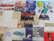 A selection of pre-war car and motorcycle programmes, plus some post-war Le Mans items etc.