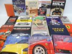 Approximately 22 motoring and motorsport volumes.