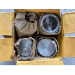 A set of four Hepolite Austin 7 pistons, appear new old stock, RS 7682 +30.