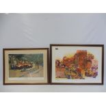 'Early Start', ltd ed. framed and glazed print (59/500) after Alan Fearnley, signed by Alan