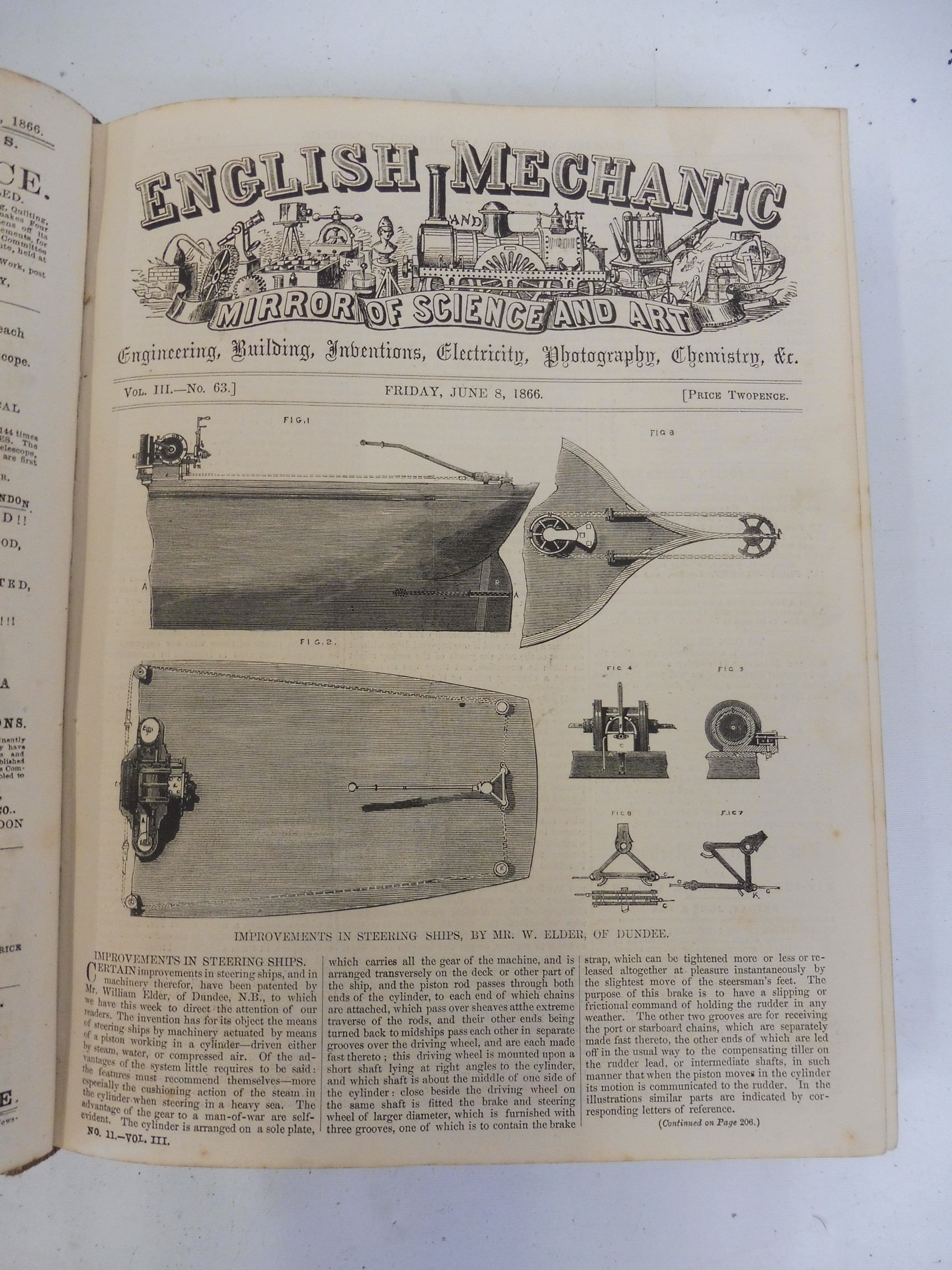 English Mechanic 1866-67, single volume. - Image 4 of 5