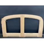 A newly made Bugatti GP seat frame, made from beech, plus a seat divider.