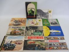 A selection of achievement booklets for BP, Castrol, Ferodo etc including a 1934 example.