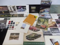 A quantity of Bentley, Jaguar, Daimler and Rover brochures.