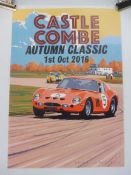A Castle Combe Autumn Classic Oct 2016 advertising poster, 11 3/4 x 16 1/2".