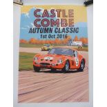 A Castle Combe Autumn Classic Oct 2016 advertising poster, 11 3/4 x 16 1/2".