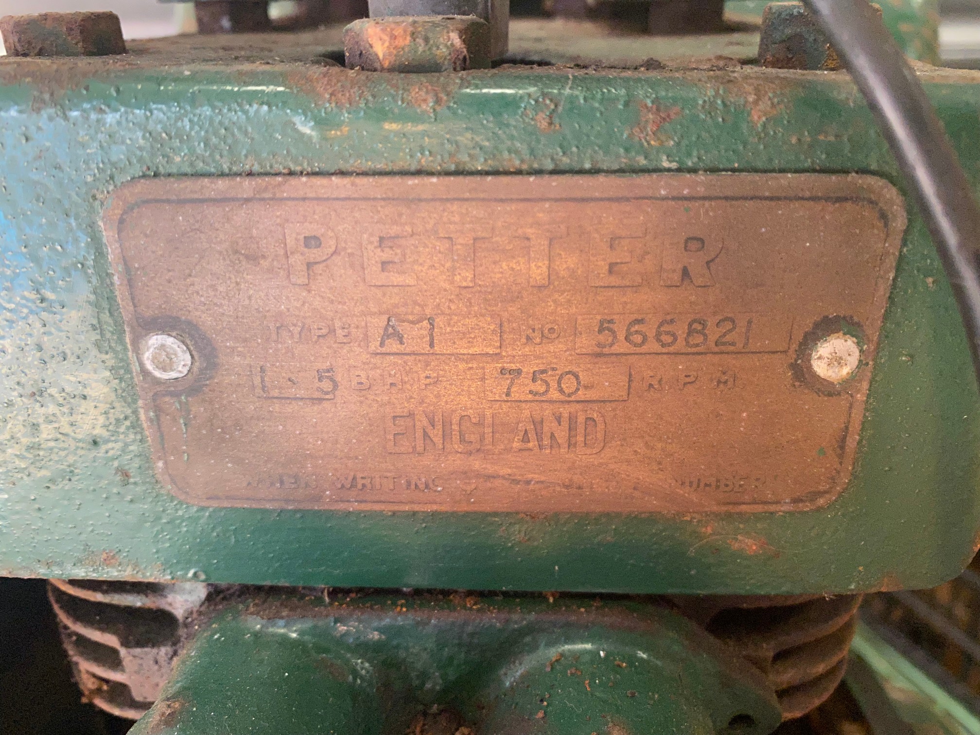 A Petter type A1 1.5bhp stationary engine on stand. - Image 3 of 5