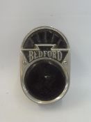 An unusual Bedford chrome plated rear lamp of Art Deco design.