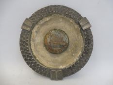 A Vauxhall Motors of Luton pewter ashtray.