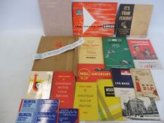 An interesting group of literature relating to various petroliana brands including BP, Bluecol,