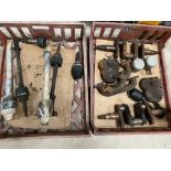 Two trays of assorted mechanical parts, possibly Imp.