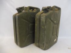 Two jerry cans.