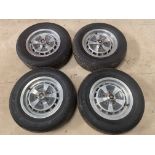 A set of four Jaguar wheels to suit XJ6 models.