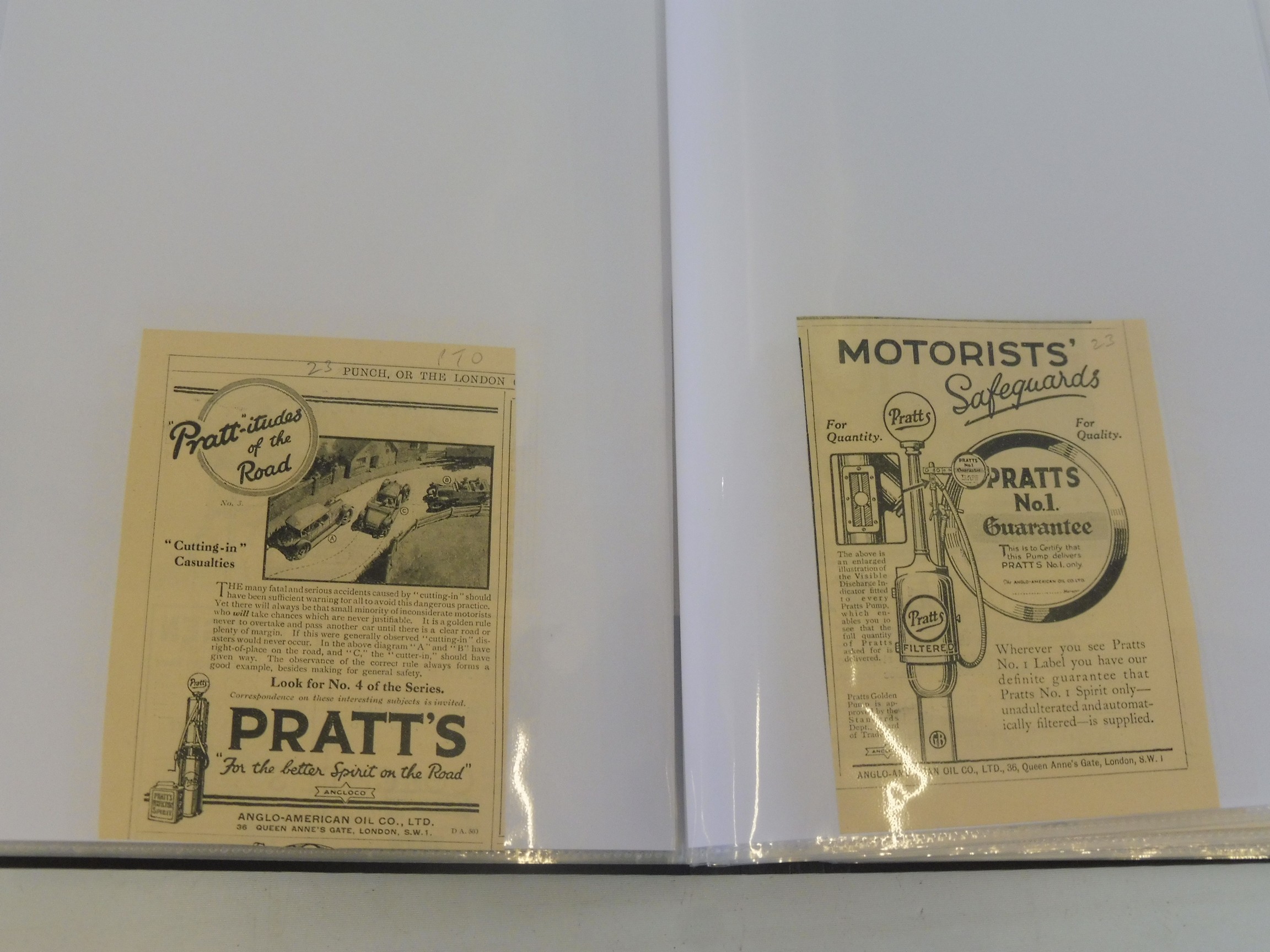 Pratts - a folio of original car magazine advertisements, 1920-1934, approx. 66. - Image 3 of 6