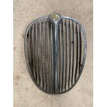 A Jaguar 3.4 radiator grille.