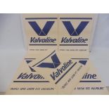 Five original Valvoline advertising posters, 14 3/4 x 20 1/4".