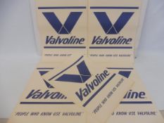 Five original Valvoline advertising posters, 14 3/4 x 20 1/4".