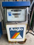 A Wayne Model 1420 petrol pump in Anglo livery, circa 1971.