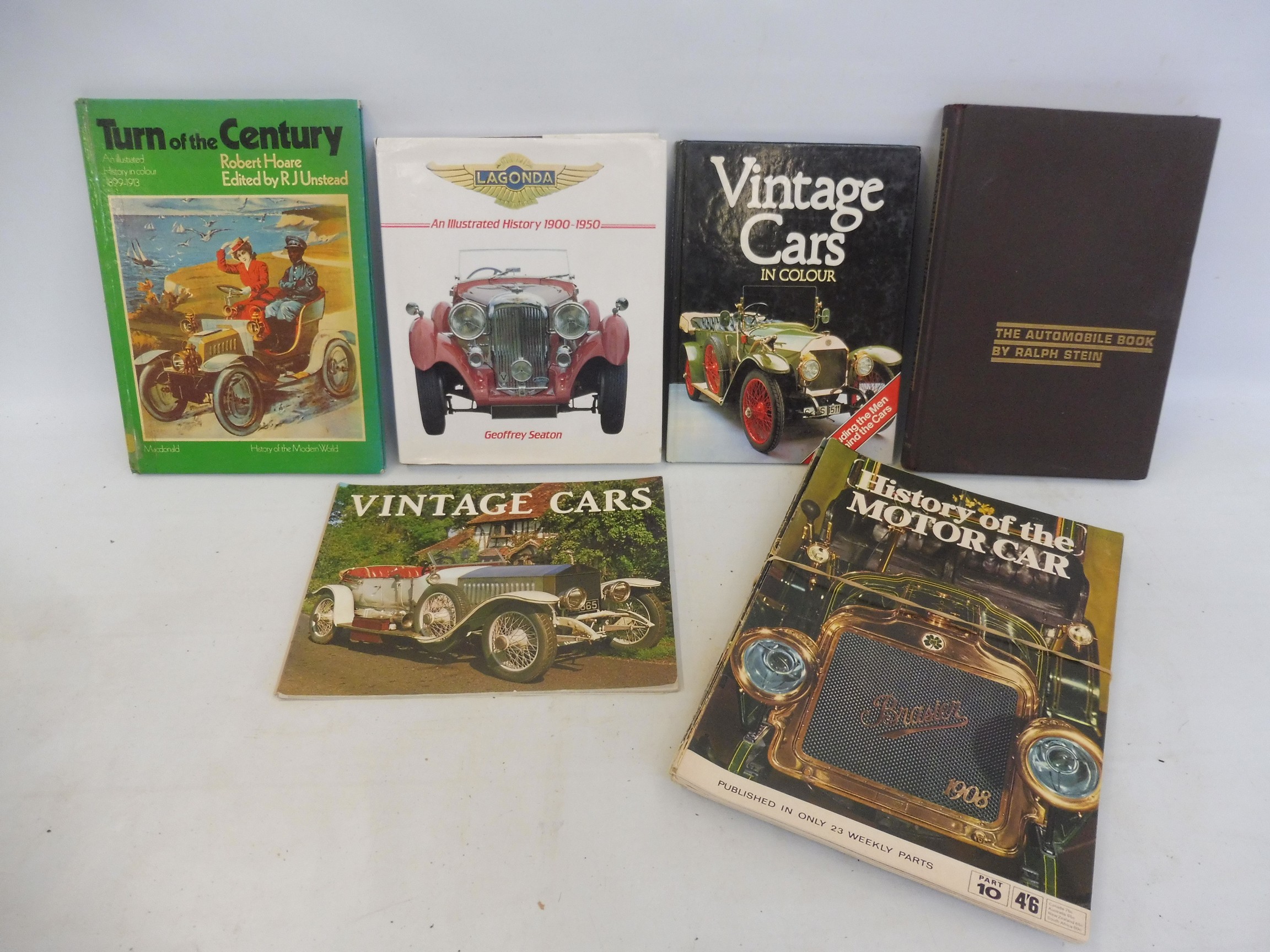 Lagonda - An Illustrated History 1900-1950 by Geoffrey Seaton plus assorted other motoring volumes.
