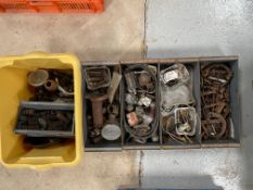 Five boxes of assorted spares, mainly vintage Morris.