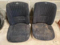 A pair of custom made seats by Gallow & Maddox of Coventry, circa early 1970s possibly Triumph